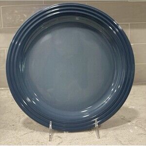 Le Creuset CHAMBRAY Stoneware 10.5" Dinner Plate Retired Replacement Classic Rim